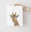 Giraffe Art Print - the wild woods