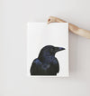 Black Bird Art Print - the wild woods