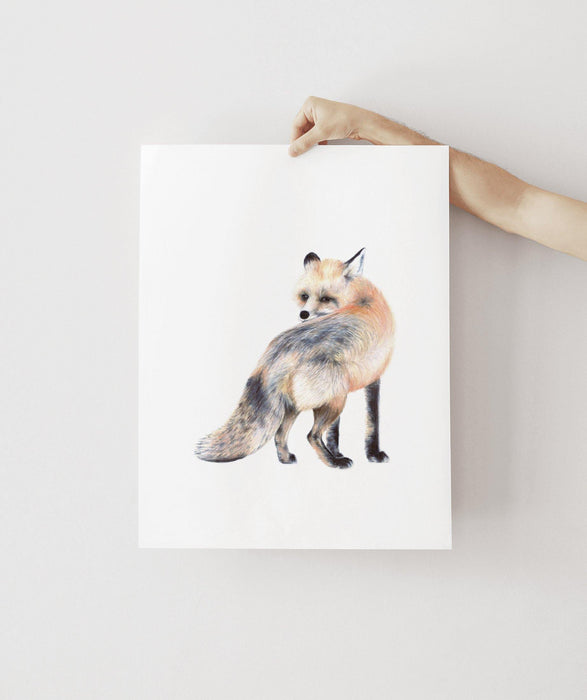 Fox Art Print - the wild woods