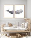 Whale Prints - Set of 2 - the wild woods