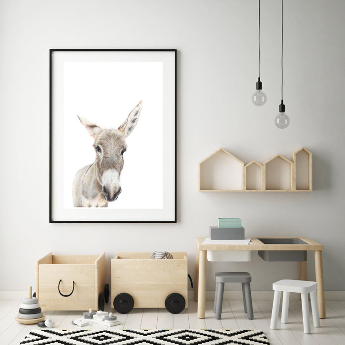 Donkey Art Print - the wild woods
