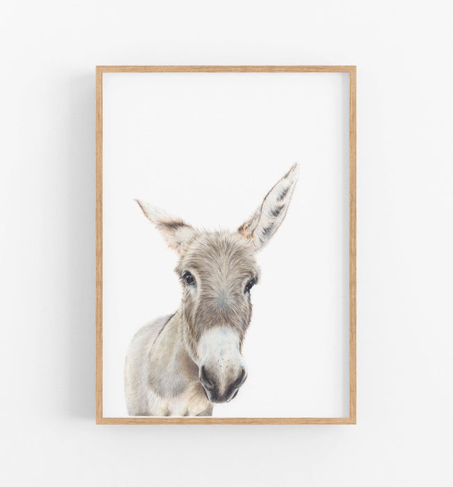 Donkey Art Print - the wild woods