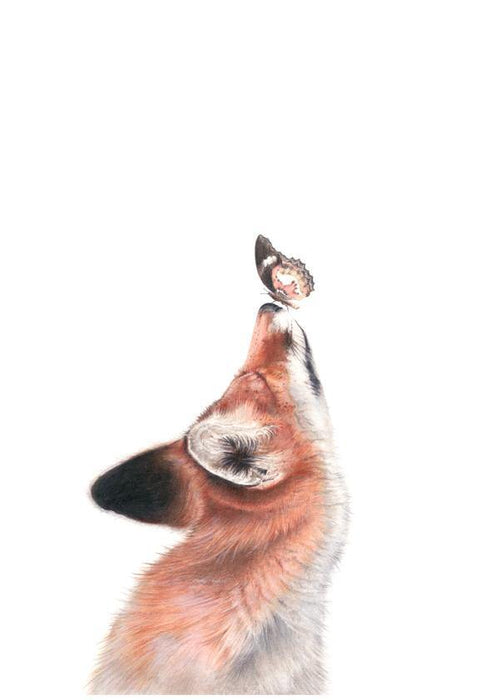 Fox art Print - the wild woods