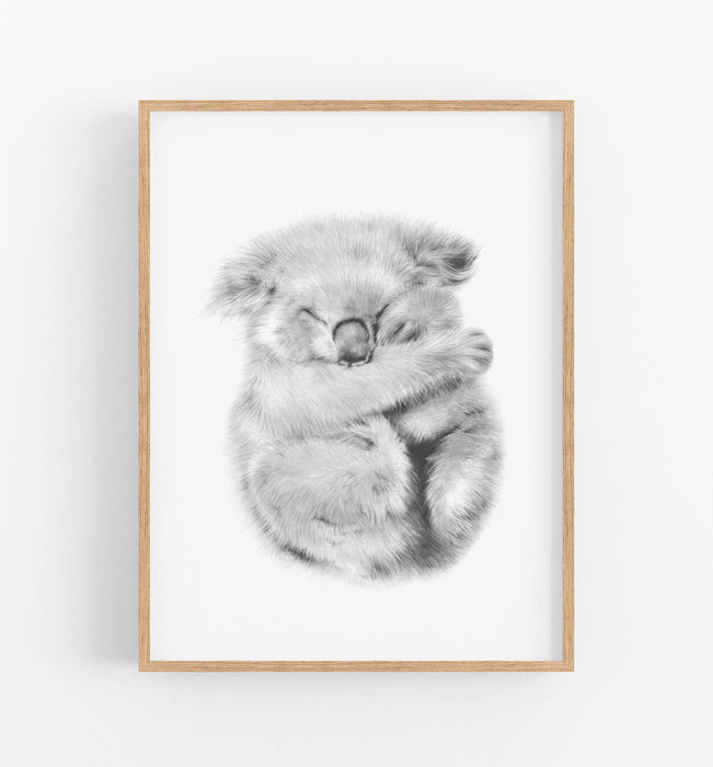 Koala Art Print - the wild woods