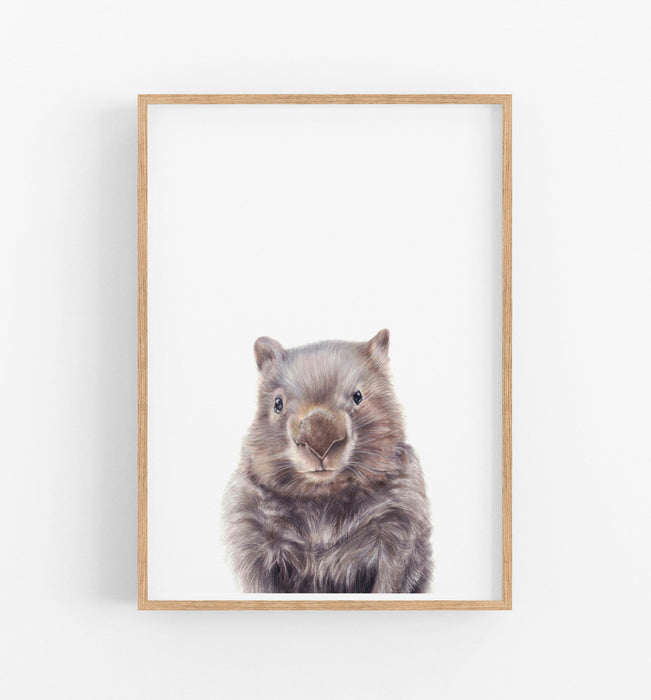 Wombat Art Print - the wild woods