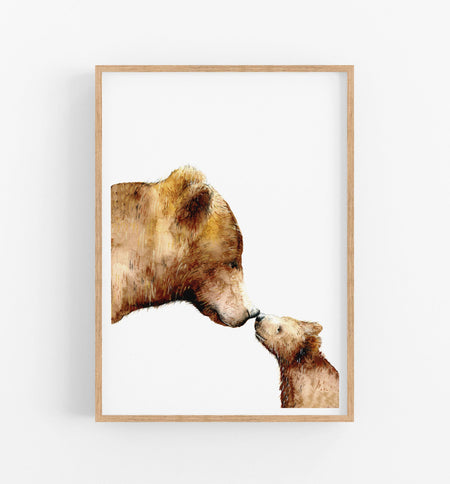 Mama Bear Art Print - the wild woods