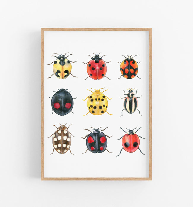 Ladybug Art Print - the wild woods