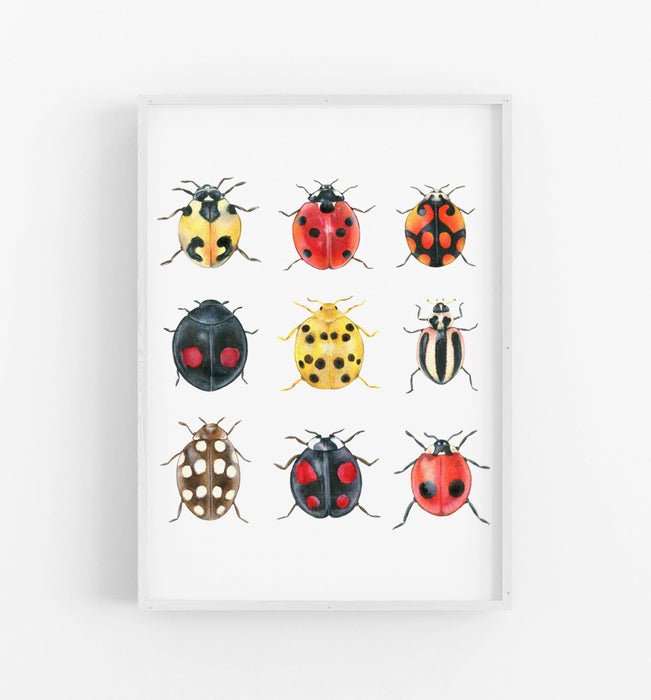 Ladybug Art Print - the wild woods