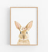 Rabbit Art Print with Floral Crown - the wild woods