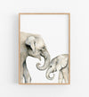 Elephant Art Print - the wild woods
